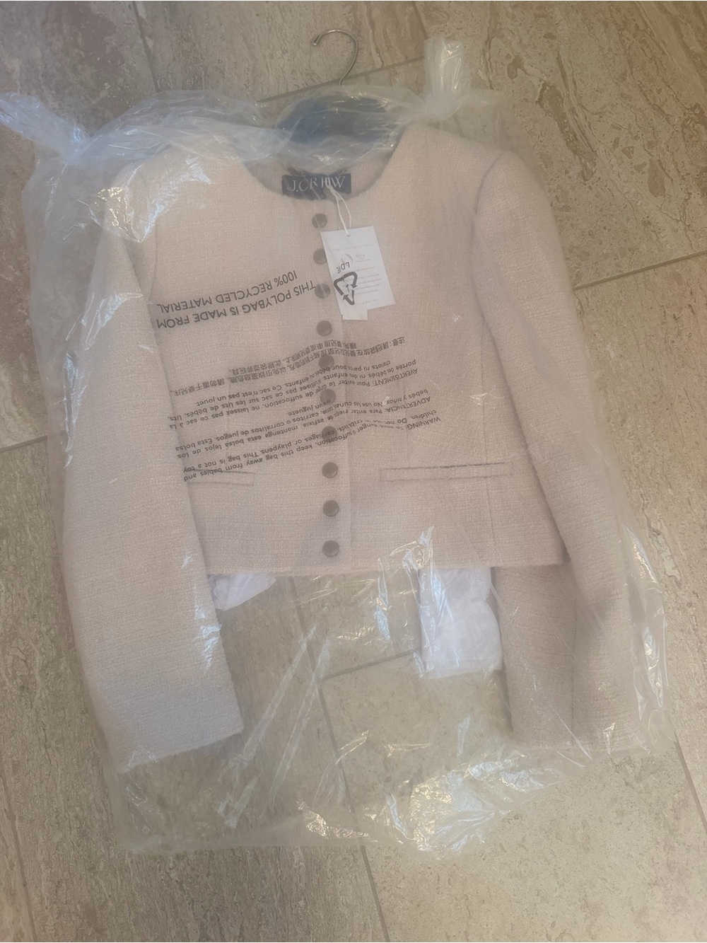 J. Crew Women's Bridgette Lady Jacket in Tweed, Natural - NWT! - Picture 4 of 5